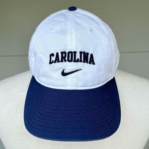 Nike UNC North Carolina Tar Heels Hat Cap 100% Cotton Adjustable Blue White